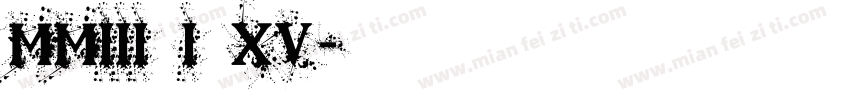 MMIII I XV字体转换